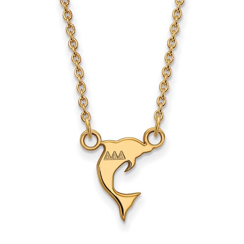 14k Plated Silver Delta Delta Delta Xs Tiny Necklace